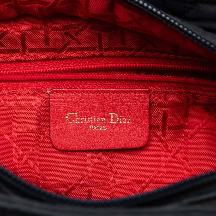 Dior Medium Nylon Microcannage Lady Dior Black Very good condition - Box View