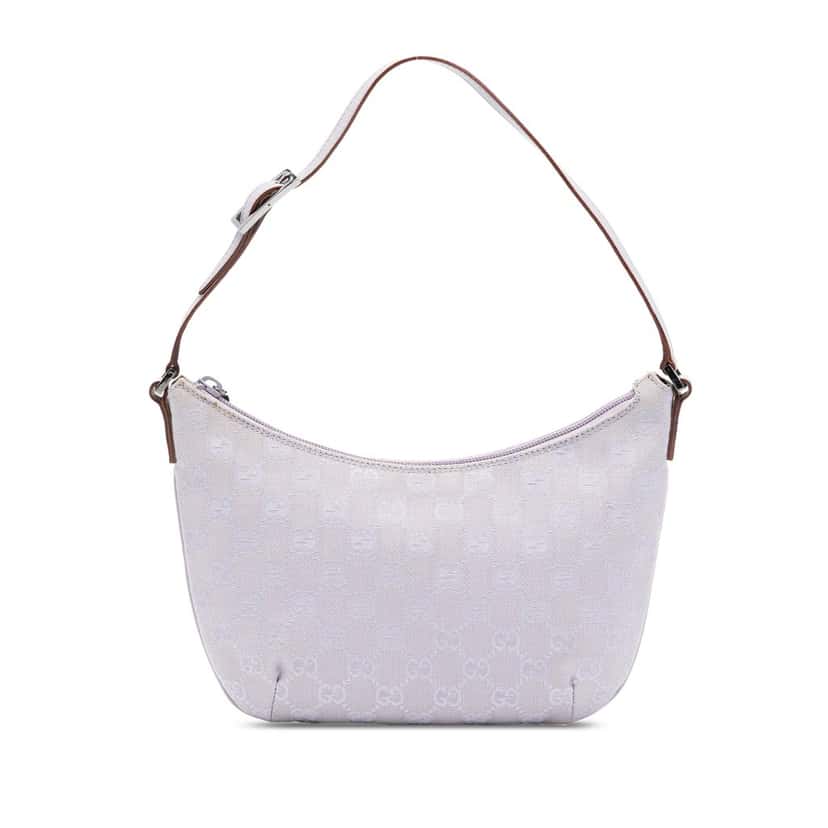 Gucci GG Canvas Shoulder Bag Purple Very good condition - Front View