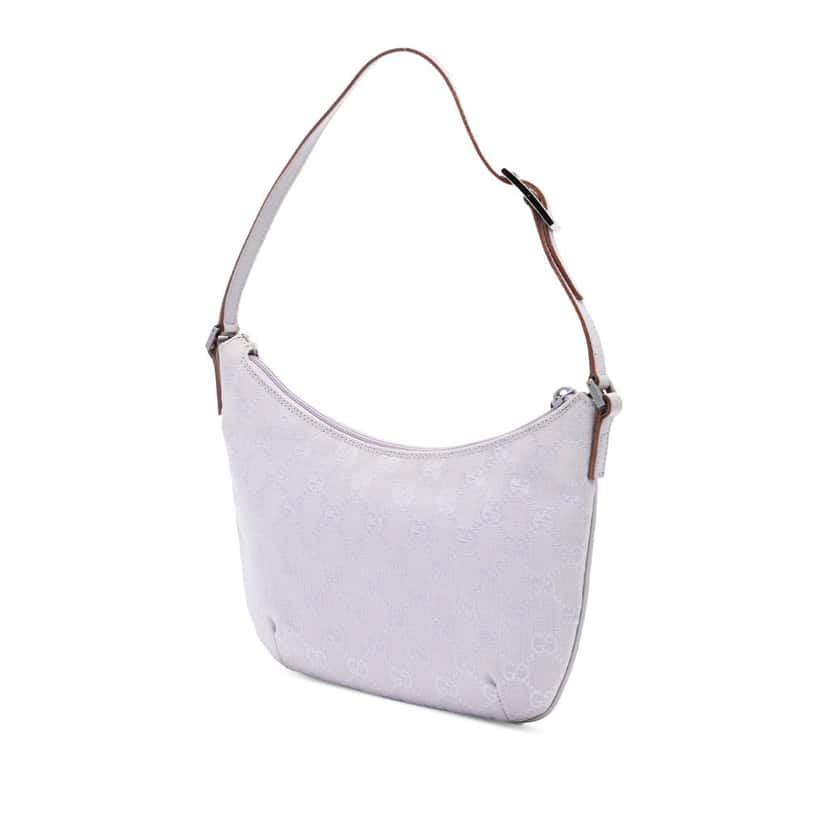 Gucci GG Canvas Shoulder Bag Purple Very good condition - Back View