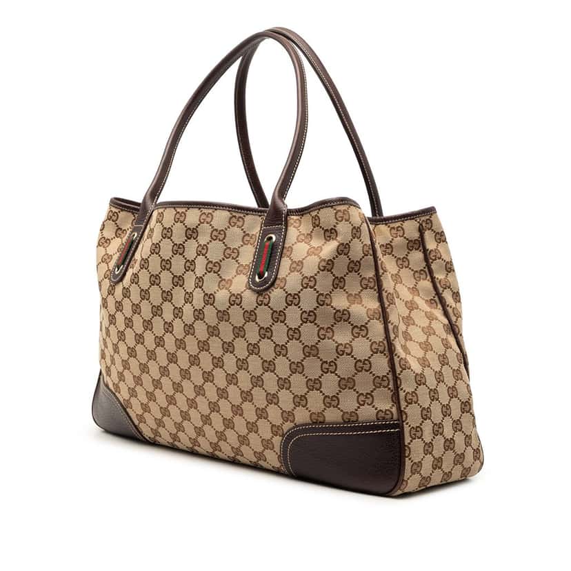 Gucci GG Canvas Princy Tote Beige Very good condition - Back View
