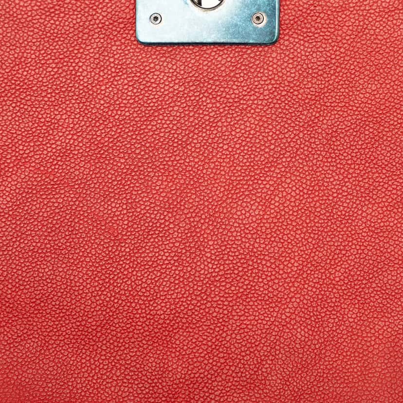 Chanel Old Medium Quilted Caviar Boy Flap Red Leather Very good condition - Box View