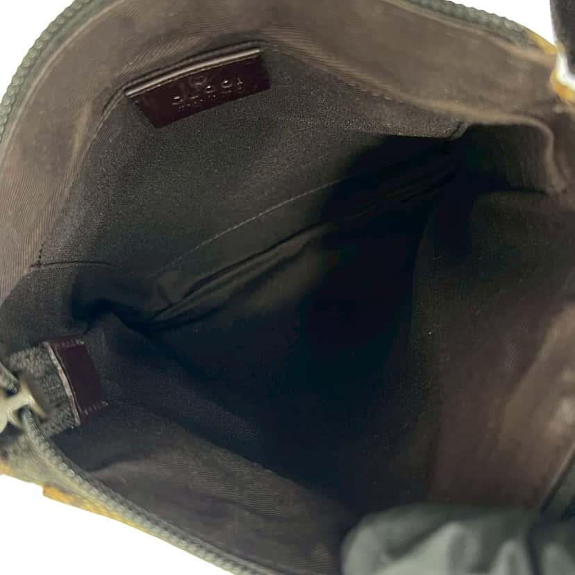 Gucci Small GG Canvas Perforated Crossbody Beige Very good condition - Box View