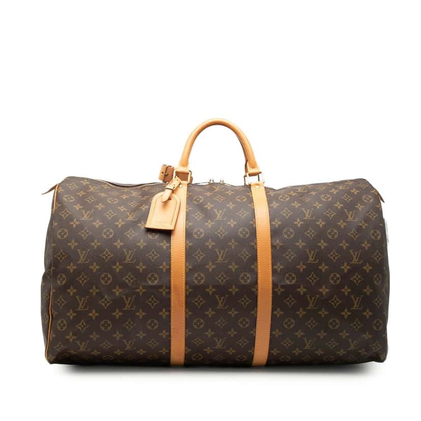 Louis Vuitton Monogram Keepall 60 Brown Very good condition - Front View