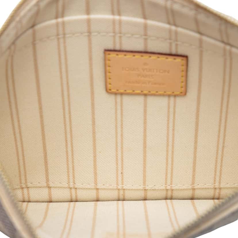 Louis Vuitton Damier Azur Neverfull MM Pouch White Very good condition - Model View