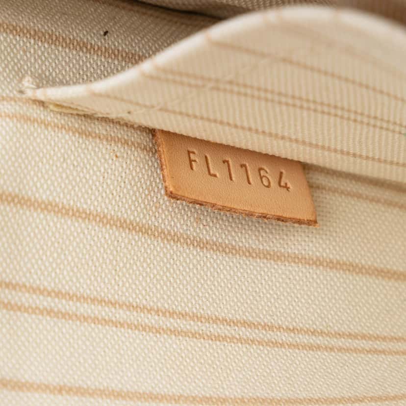 Louis Vuitton Damier Azur Neverfull MM Pouch White Very good condition - Box View