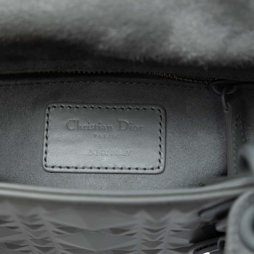 Dior Mini Ultra Matte Calfskin Diamond Cannage Lady Dior Other Leather Very good condition - Box View