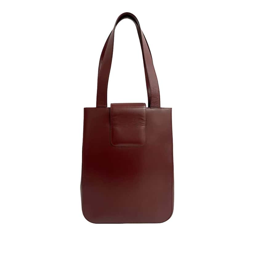Cartier Leather Must De Cartier Tote Red Leather Very good condition - Back View