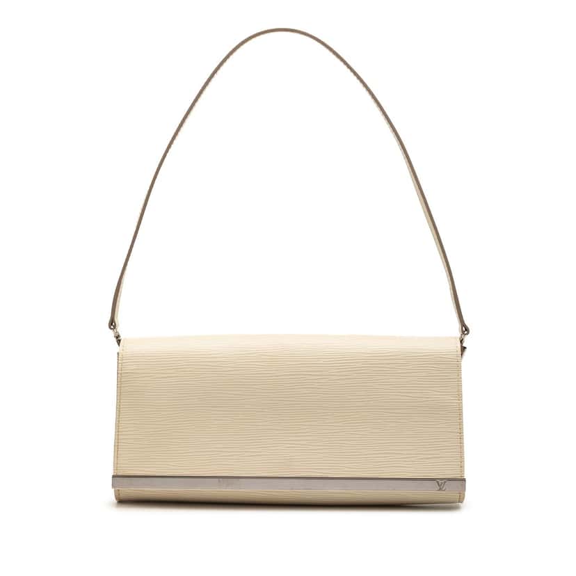 Louis Vuitton Epi Sevigne Clutch Brown Leather Very good condition - Front View