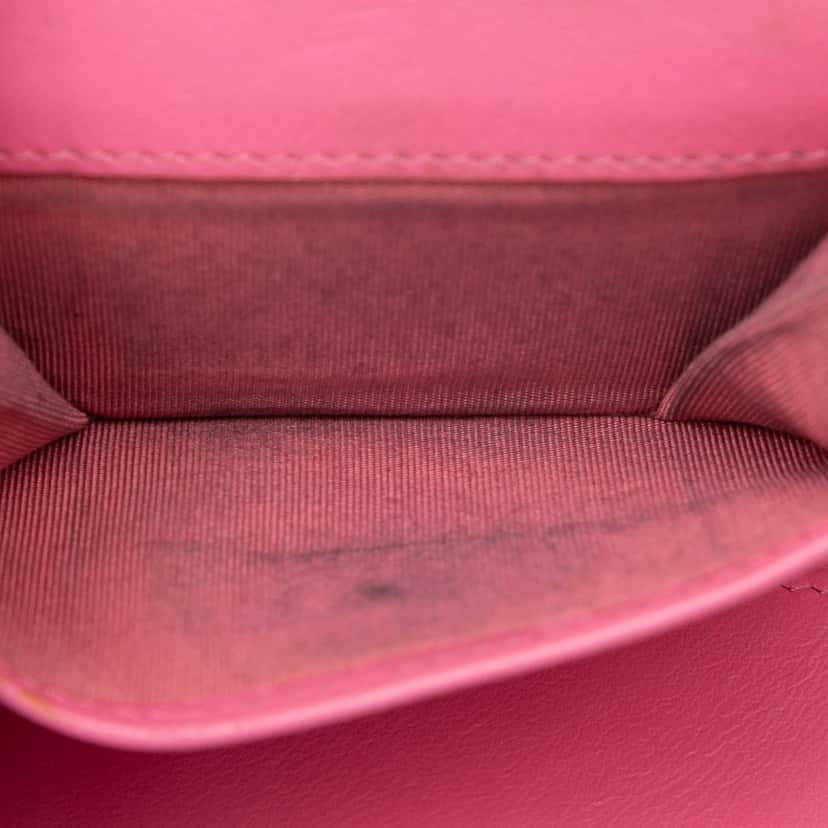 Chanel Chevron Caviar Boy Trifold Small Wallet Pink Leather Very good condition - Box View