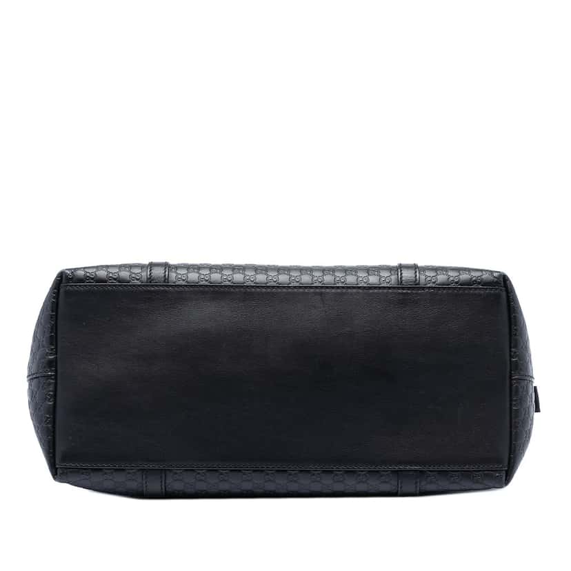 Gucci Large Microguccissima Dome Satchel Black Leather Very good condition - Inside View