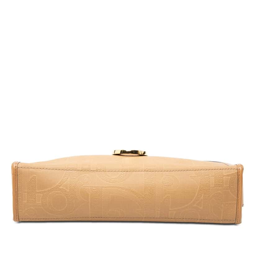 Dior Diorissimo Trotter Coated Canvas Clutch Brown Very good condition - Inside View