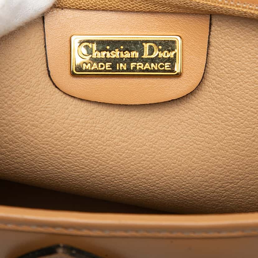 Dior Diorissimo Trotter Coated Canvas Clutch Brown Very good condition - Box View