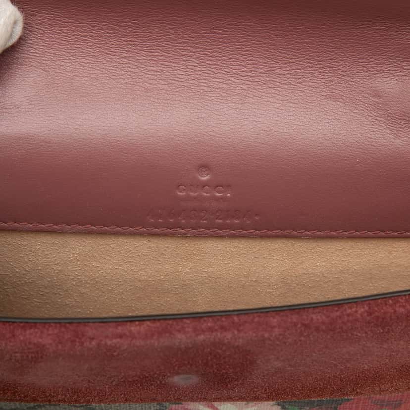 Gucci Mini GG Supreme Blooms Dionysus Crossbody Beige Good condition - Box View