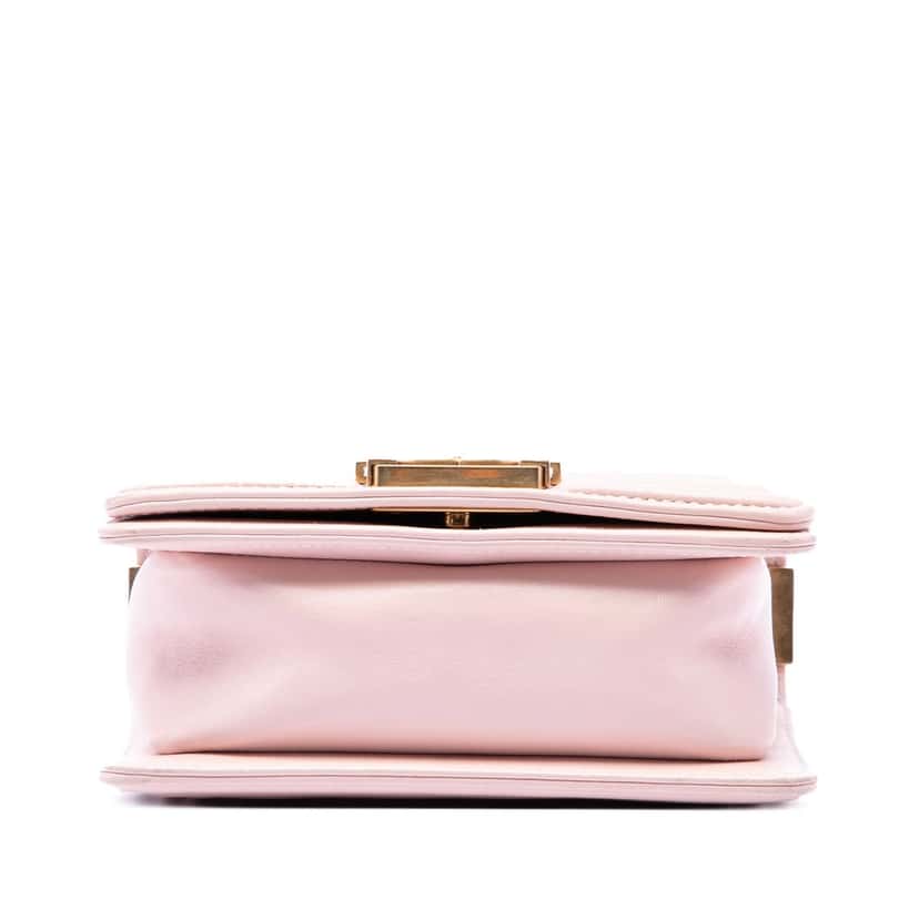 Chanel Mini Quilted Tweed and Lambskin Boy Flap Pink Very good condition - Inside View