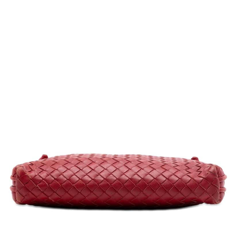 Bottega Veneta Nappa Intrecciato Nodini Crossbody Red Leather Very good condition - Inside View