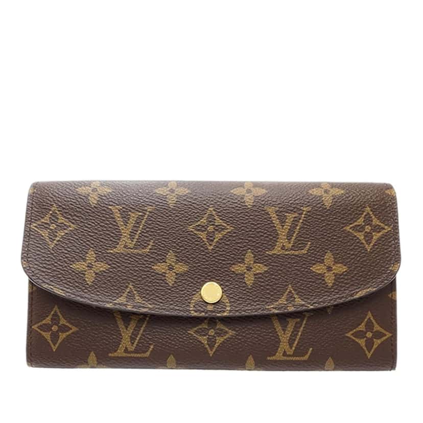 Louis Vuitton Monogram Emilie Wallet Brown Very good condition - Front View