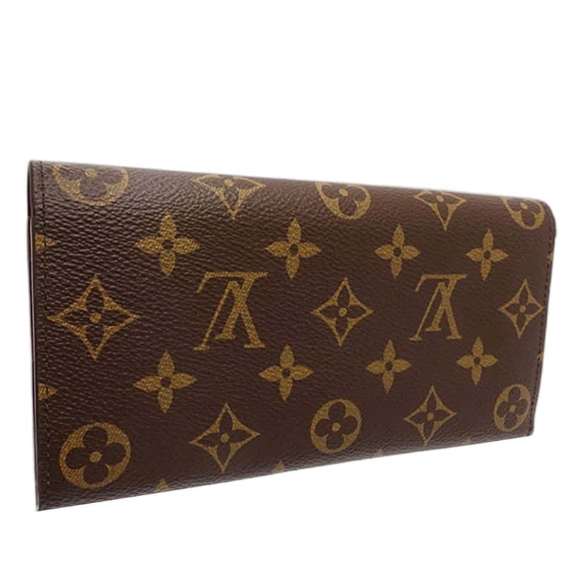 Louis Vuitton Monogram Emilie Wallet Brown Very good condition - Back View