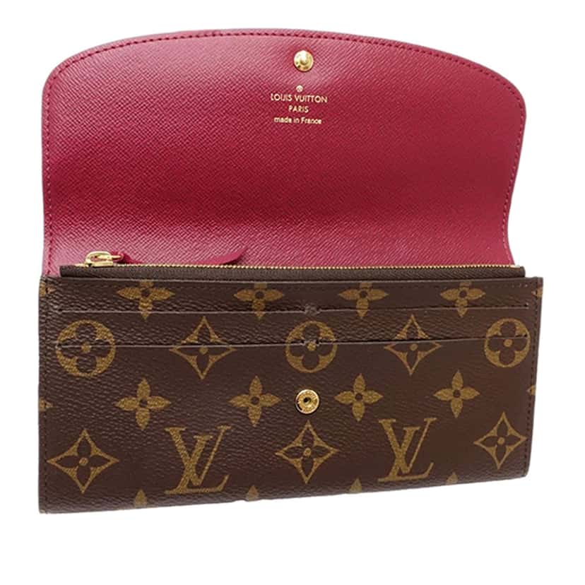 Louis Vuitton Monogram Emilie Wallet Brown Very good condition - Model View