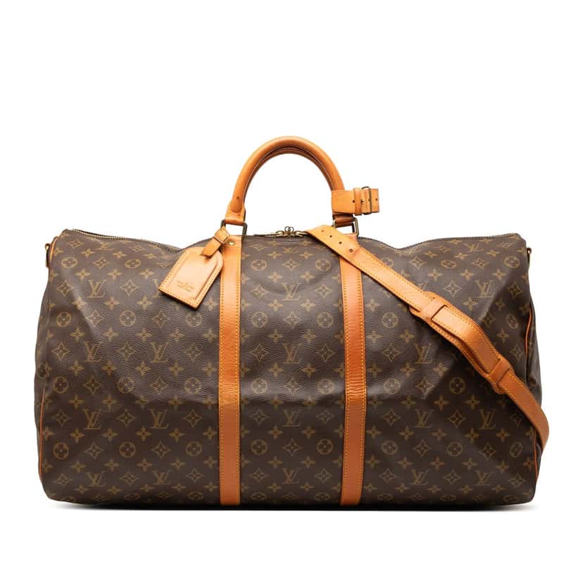 Louis Vuitton Monogram Keepall Bandouliere 60 Brown Very good condition - Front View