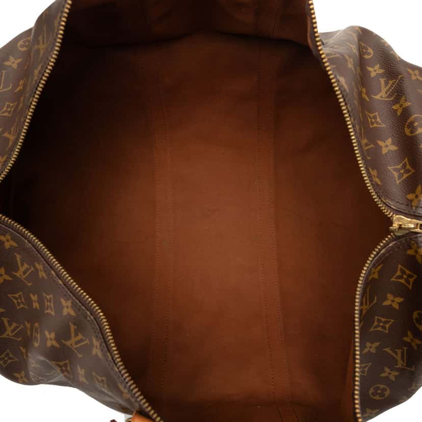 Louis Vuitton Monogram Keepall Bandouliere 60 Brown Very good condition - Model View