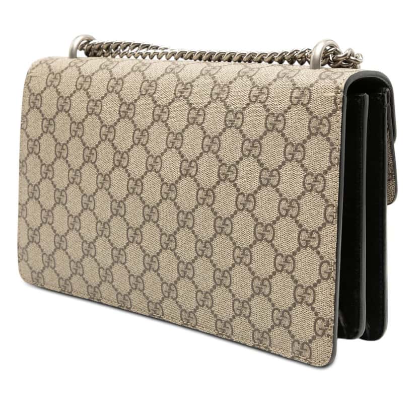 Gucci Medium GG Supreme Dionysus Shoulder Bag Beige Very good condition - Back View