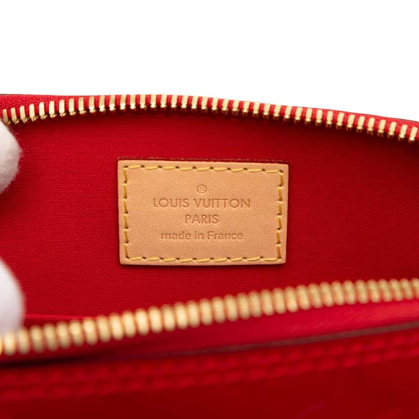 Louis Vuitton Monogram Vernis Alma BB Red Leather Very good condition - Box View