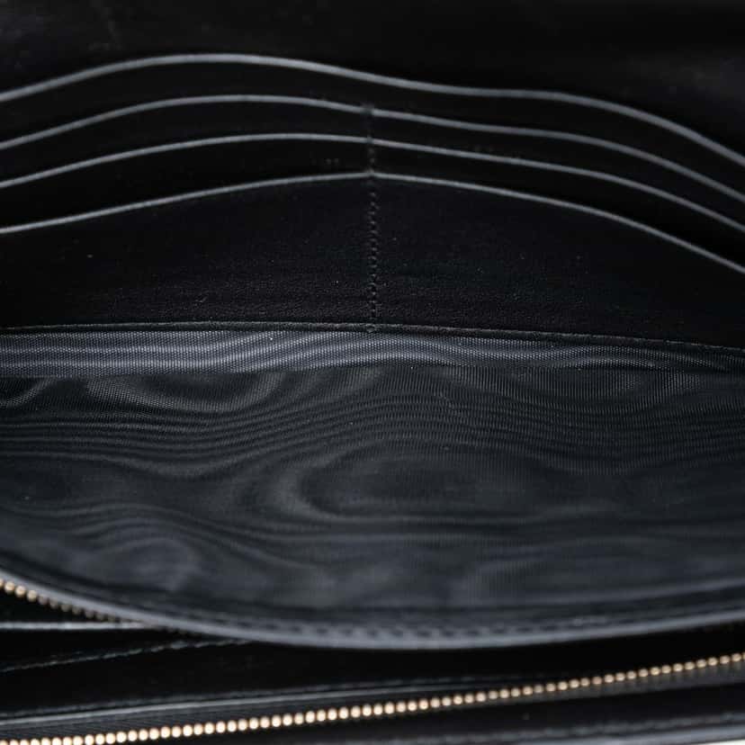 Gucci Guccissima Emily Wallet On Chain Black Leather Very good condition - Model View