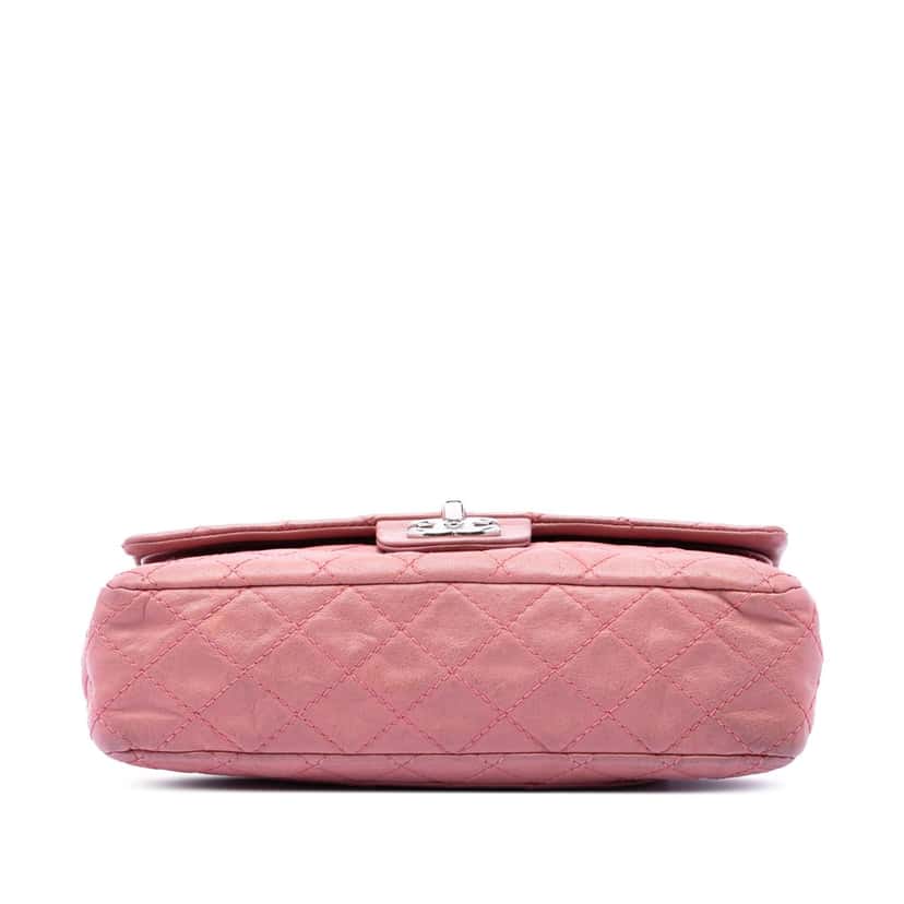 Chanel Medium Classic Washed Lambskin Bijoux Chain Double Flap Pink Leather Very good condition - Inside View