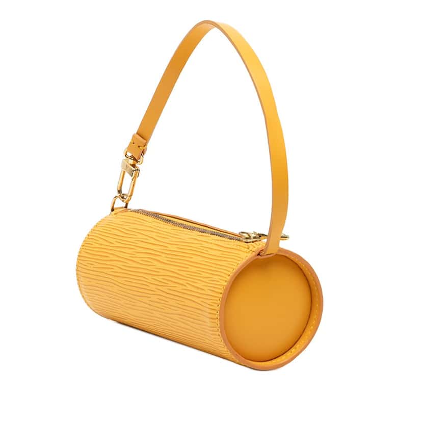 Louis Vuitton Epi Papillon Pochette Yellow Leather Very good condition - Back View