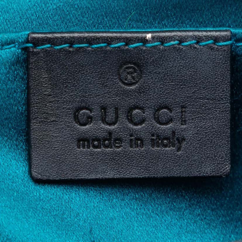 Gucci Small Suede Web Ophidia Chain Crossbody Black Leather Very good condition - Box View