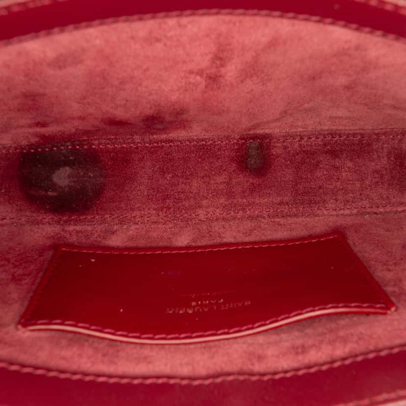 Saint Laurent Mini Patent Le 5 a 7 Red Leather Very good condition - Model View