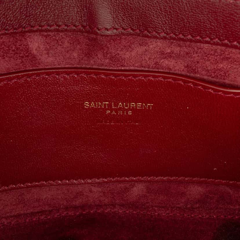 Saint Laurent Mini Patent Le 5 a 7 Red Leather Very good condition - Box View