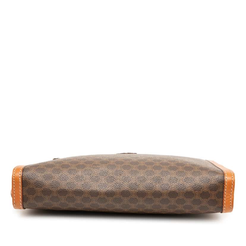 Celine Macadam Coated Canvas Clutch Brown Good condition - Inside View