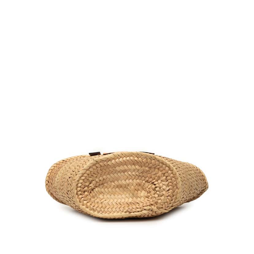 Loewe Small Raffia Basket Tote Beige Very good condition - Inside View