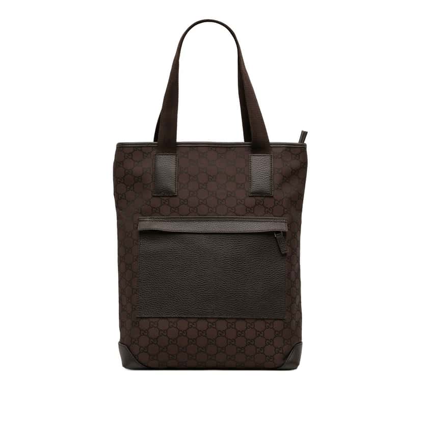 Gucci GG Canvas Tote Brown Very good condition - Front View
