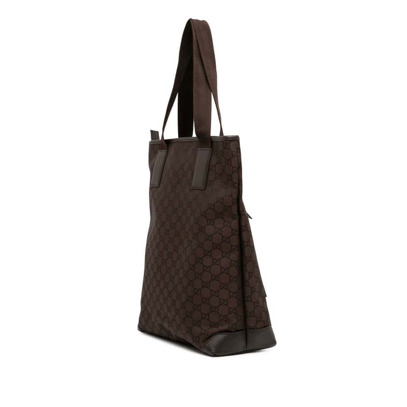 Gucci GG Canvas Tote Brown Very good condition - Back View