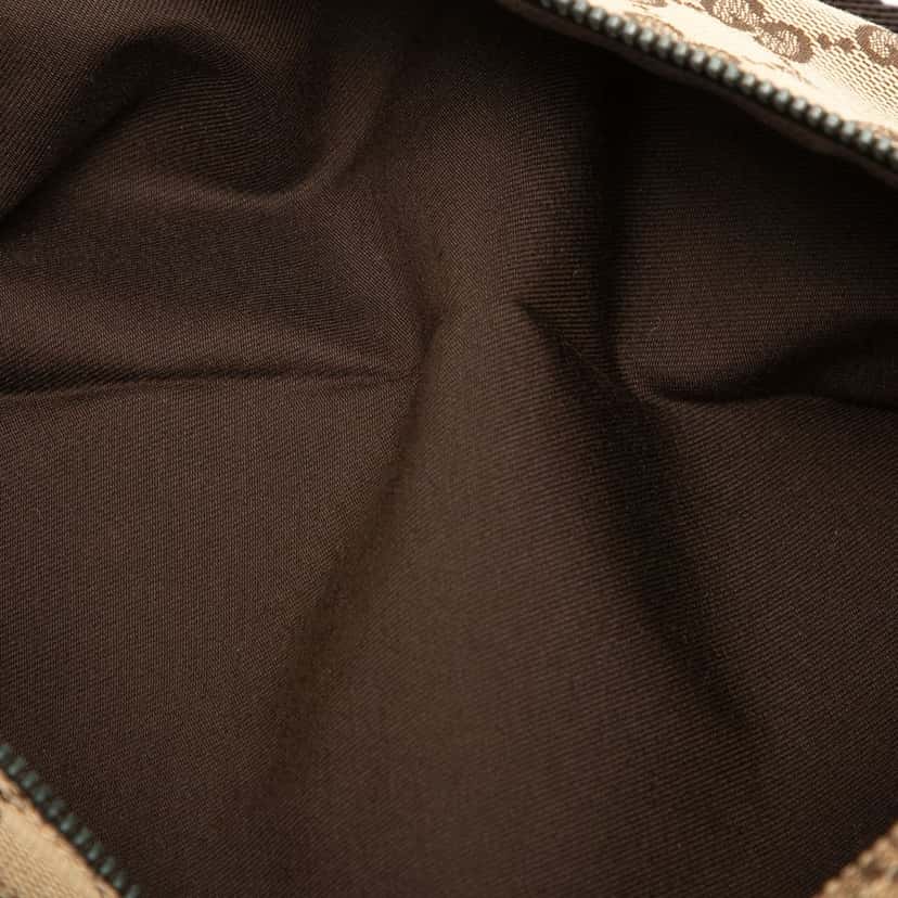 Gucci GG Canvas Double Pocket Belt Bag Beige Very good condition - Model View