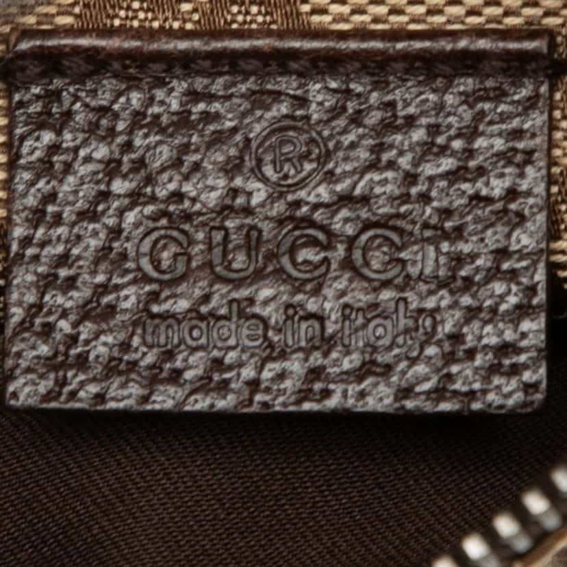Gucci GG Canvas Double Pocket Belt Bag Beige Very good condition - Box View