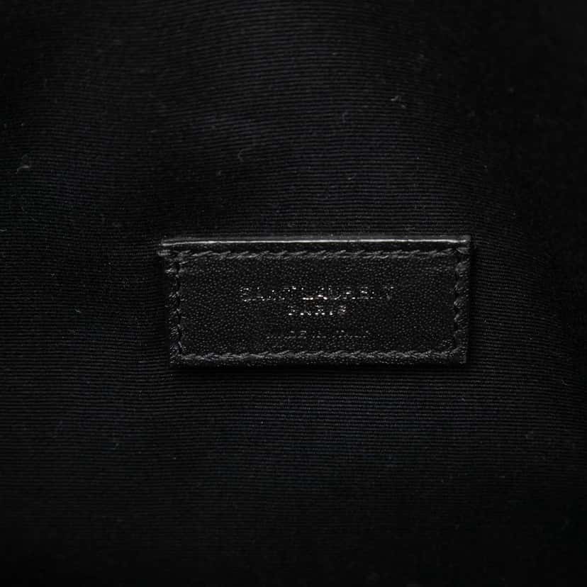 Saint Laurent Raffia Teddy Shopping Tote Black Very good condition - Box View