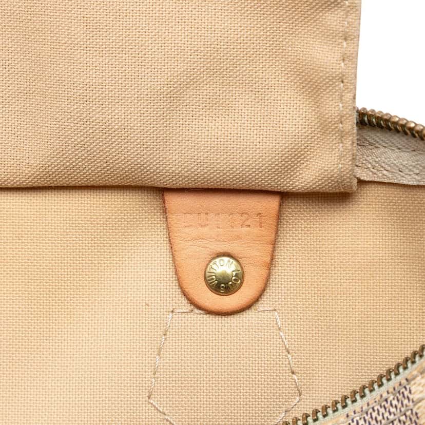 Louis Vuitton Damier Azur Speedy 30 White Very good condition - Box View