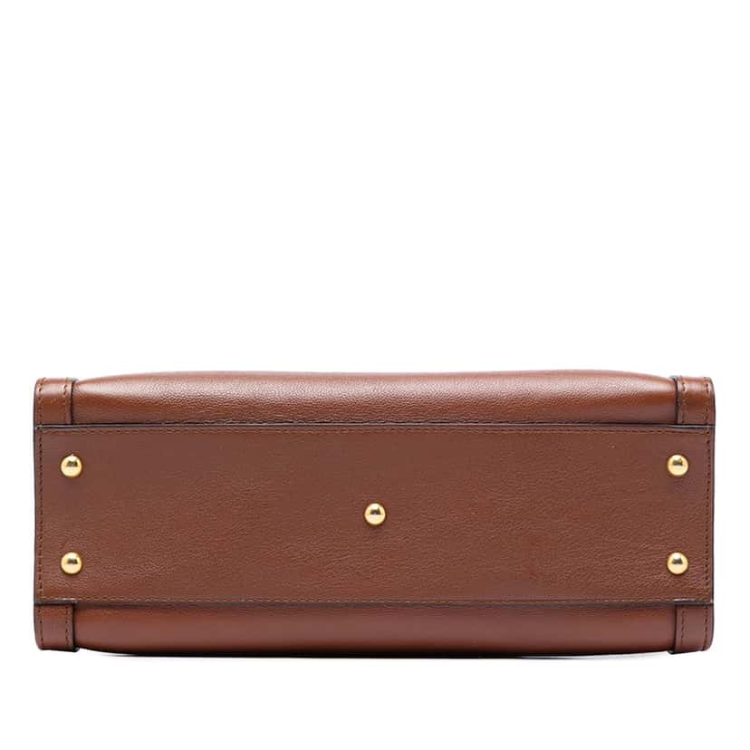 Gucci Medium Leather Bamboo Diana Satchel Brown Leather Very good condition - Inside View