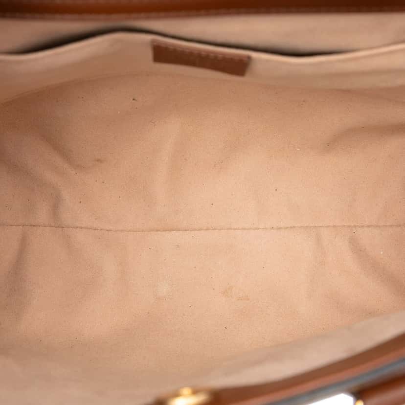 Gucci Medium Leather Bamboo Diana Satchel Brown Leather Very good condition - Model View
