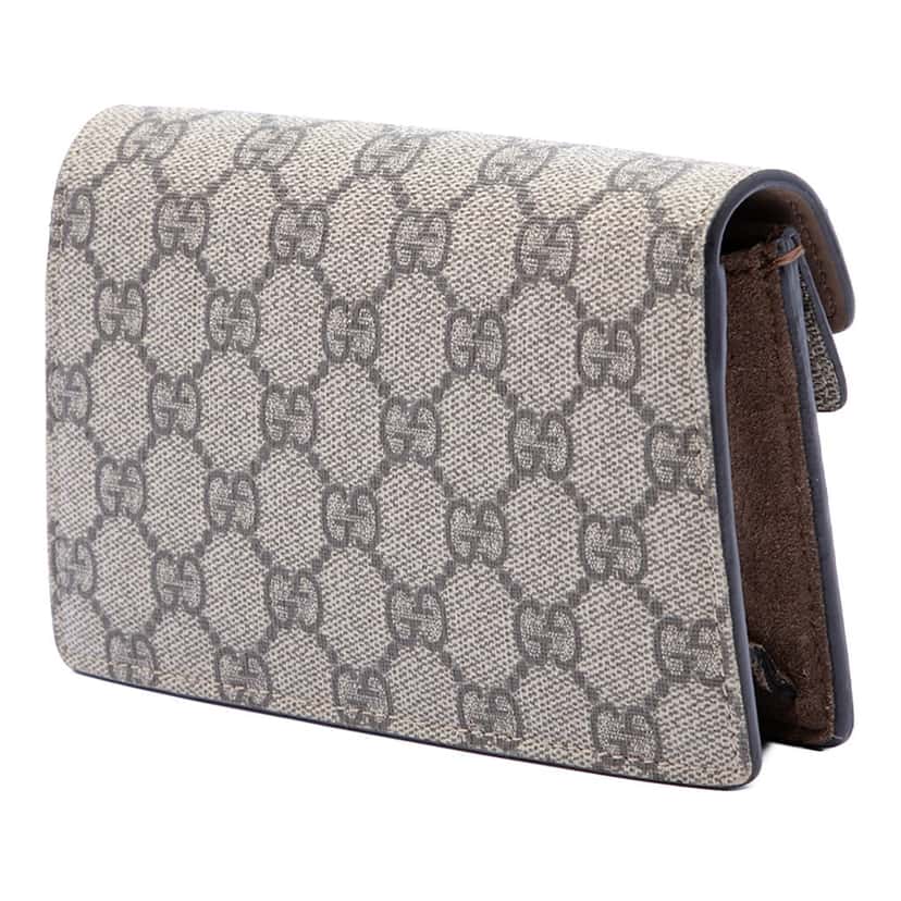 Gucci Mini GG Supreme Dionysus Crossbody Beige Very good condition - Back View
