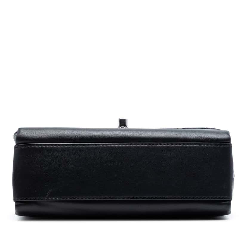 Chanel Mini Calfskin Tramezzo Flap Black Leather Very good condition - Inside View