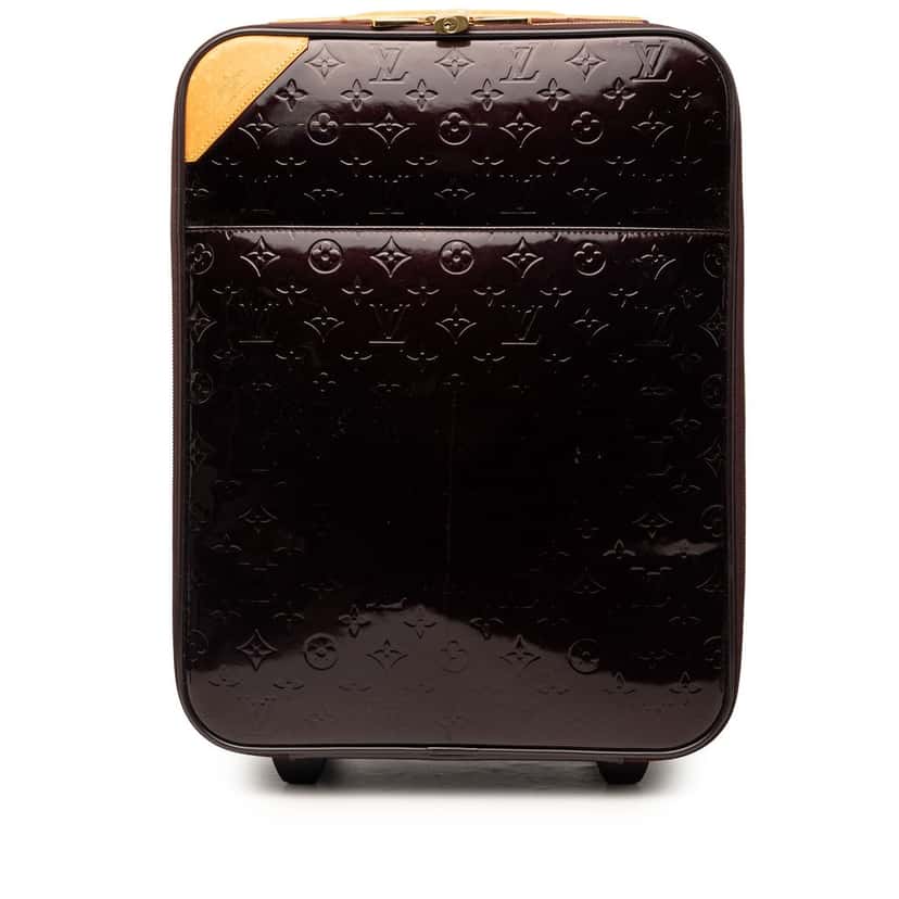 Louis Vuitton Monogram Vernis Pegase 45 Purple Leather Very good condition - Front View