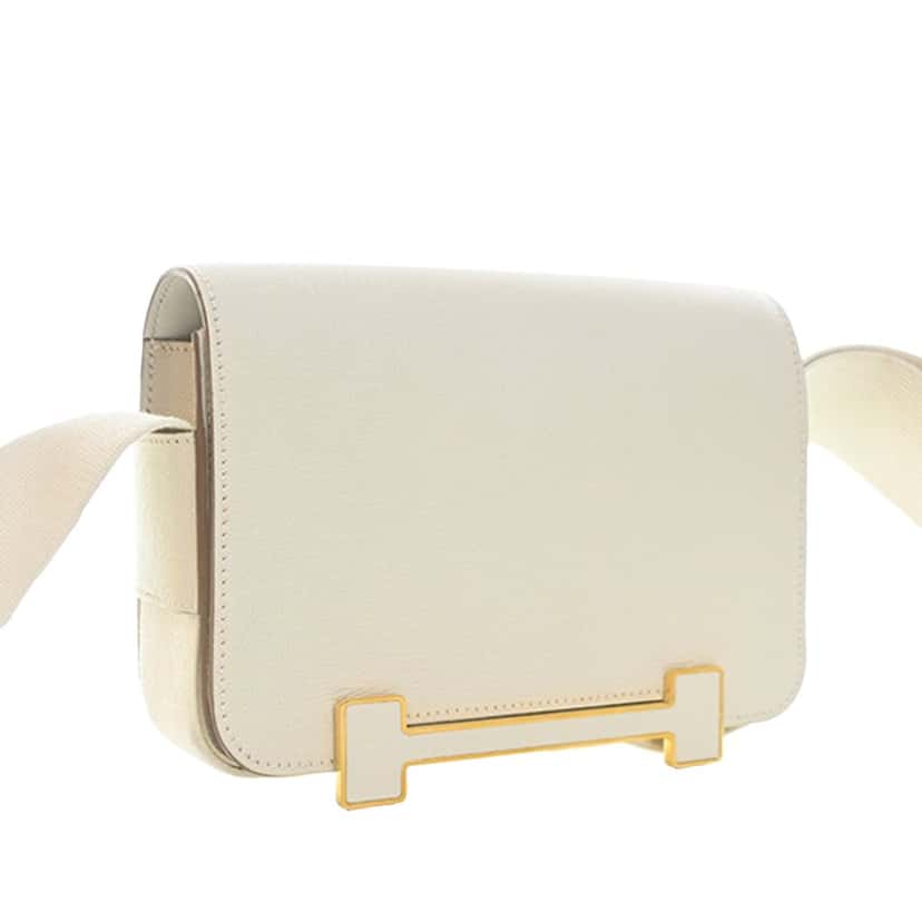 Hermès Chevre Mysore Geta White Leather Very good condition - Inside View