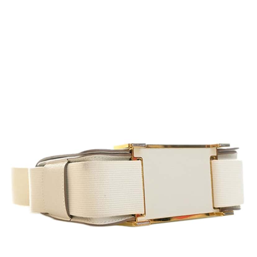 Hermès Chevre Mysore Geta White Leather Very good condition - Box View