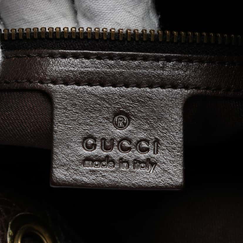 Gucci GG Canvas Interlocking Icon Drawstring Hobo Beige Good condition - Box View