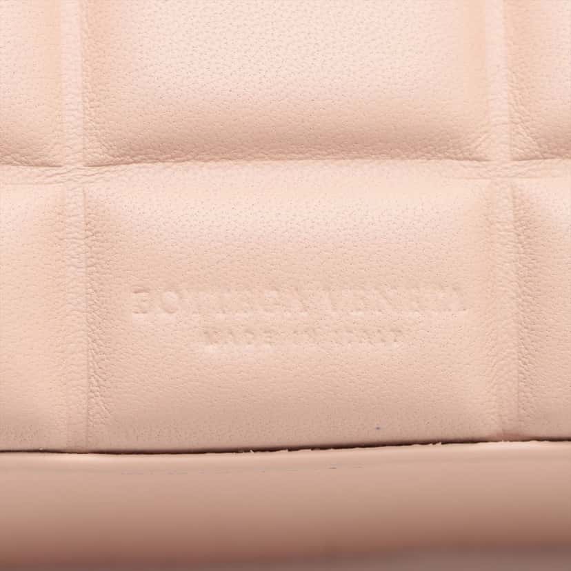 Bottega Veneta Mini Padded Nappa Half Moon Chain Crossbody Pink Leather Very good condition - Model View