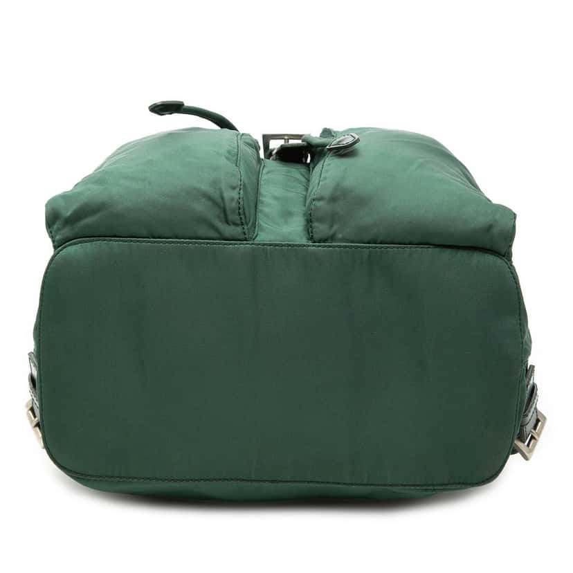 Prada Tessuto Drawstring Backpack Green Very good condition - Inside View